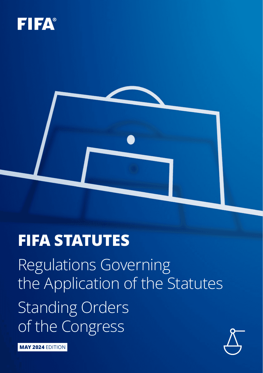 First page of the FIFA Statutes PDF (May 2024 edition)